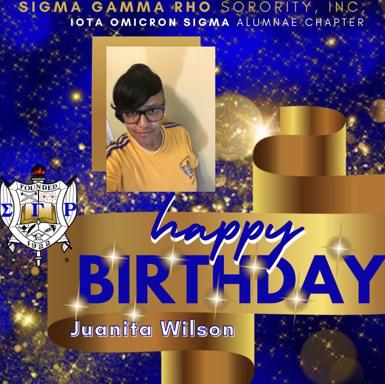 sgrho_ios's tweet photo. Wishing you blessings on your special day! Join us in celebrating our Soror on her birthday! #sigmagammarho #sgrho #seregionsgrho #IconicIOS #bdayshout 🥳 https://t.co/PvkgdsALGw