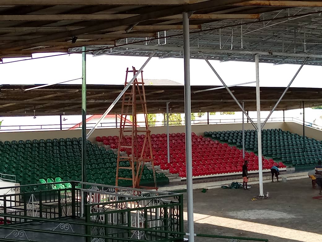 TrackaNG's tweet photo. N40m was allocated in the 2020 FG ZIP for the construction of recreation centre( City hall) in Okpoama, Brass LGA, Bayelsa East Sen. District, Bayelsa State.

We tracked and report that a 2,000 capacity seater playground ONGOING at Okpoama community.

Agency: BCDA

#GetInvolved https://t.co/GzSubCyX3J