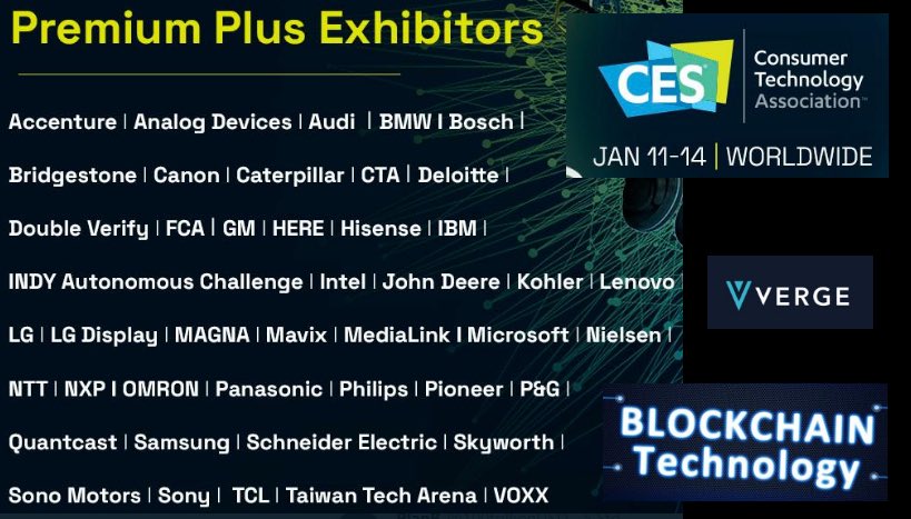 Today 11 AM EST will be the @vergecurrency and @VoiceLife_inc presentation at @CES 

Let's make some noice fam! This day will be 🔥

#CES2021   #VergePay #XVG #massadoption #fintech #vergefam