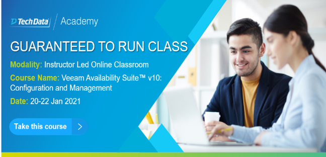 Tech_Data_India's tweet image. Tech Data Academy provides you with technical deep dive &amp;amp; certifications on Veeam® Availability Suite™ v10.

Find out more: ms.spr.ly/6019pcS9D

#TechDataIndia #EngagewithTechData #TDAcademy