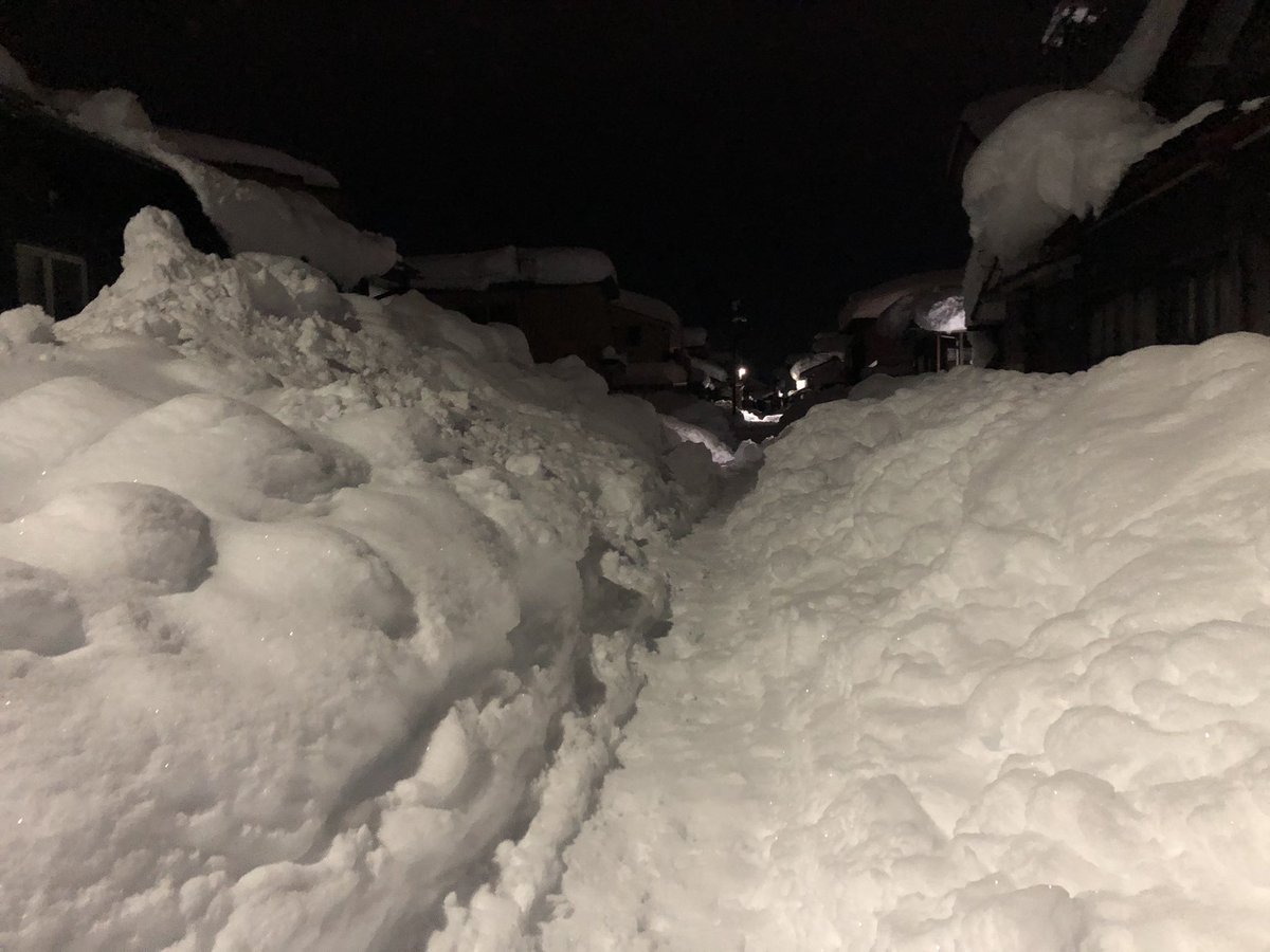 DaLaBuChi's tweet photo. 命懸けで徒歩出勤して24時間当直して意識朦朧としながら1日半ぶりに帰宅して家の周りまだ全っ然除雪されてないことに絶望して明日また同じ道を歩かねばならぬことが決定した。しんど！！！！屍。ウォーキングデッド。 https://t.co/6FFyRzcJyR