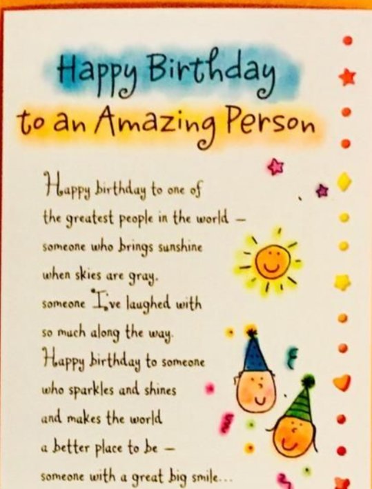 Wishing happiness, success, wealth, health, laughter, peace, prosperity, love, faith, hope, joy, contntment,companionship, friends, family, fun, excitemnt, inspiration, adventure, passion, prestige, power, luck, amusement, enjoymnt,pleasure,satisfaction and verything else u want!