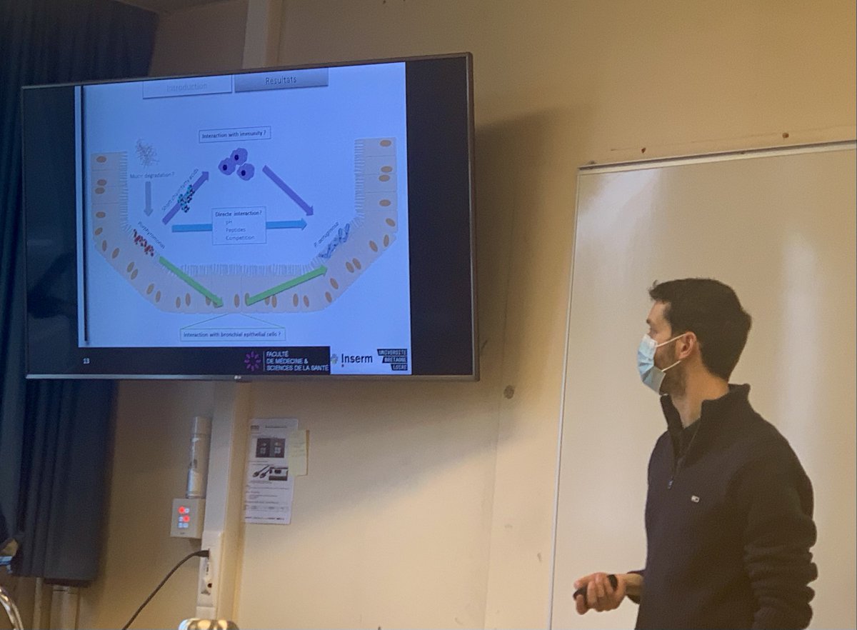 <a href="/GuillouxCharles/">Charles-Antoine Guilloux</a> presenting his work on pulmonary #anaerobes as taxons of interest in #CysticFibrosis. PHRC #BEACHstudy 🏖️ funded by <a href="/vaincrelamuco/">Vaincre la Muco #SAM2025</a> and @GIRCIGrandOuest #LungMicrobiome 🫁