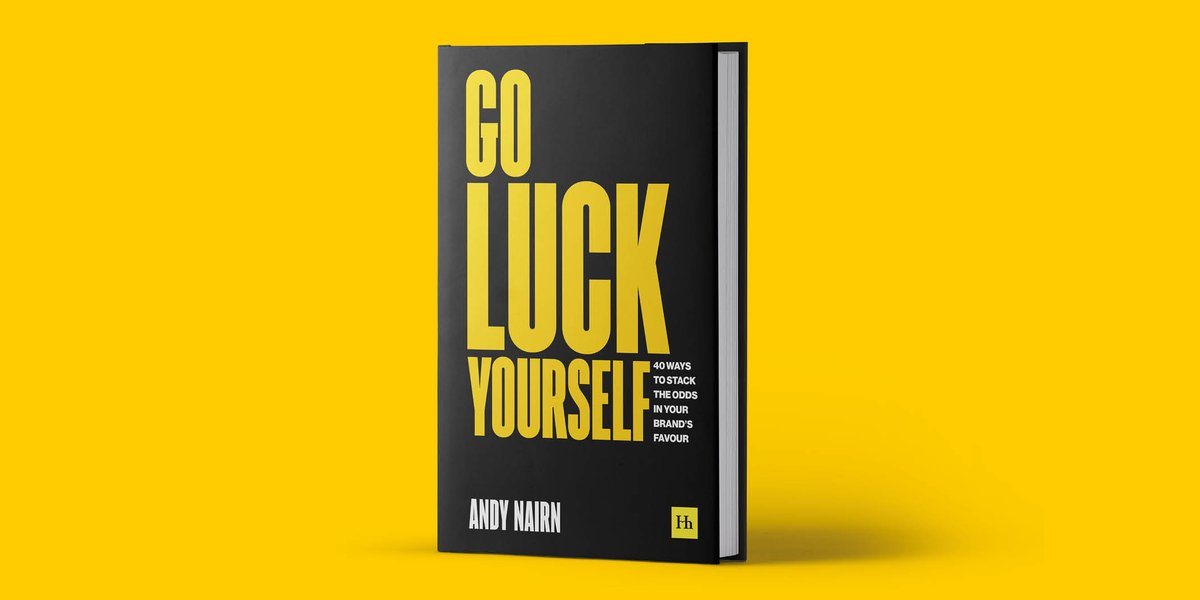 andynairn's tweet photo. Excited to launch my first book! It's about the role of luck in building a brand and all my royalties will go to @commsbreakers to help working class kids get a lucky break into our industry.  You can pre-order it now at
https://t.co/DNunKuTLIn or
Amazon https://t.co/SUrvjsL274 https://t.co/96B3gs3LaJ