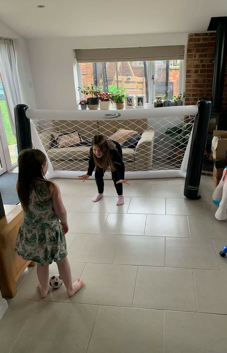 Two of our Wildcats keeping active &amp; honing their skills during lockdown. Where there's a will, there's a way! <a href="/SomersetFA/">Somerset FA</a> <a href="/FA/">The FA</a>  @BarclaysFAWSL #Wildcats #GirlsLoveFootballToo