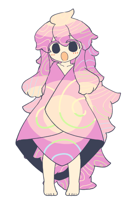 かにんがむページ☆リコリス　超レア　「アルビピンク」1球❣️ ﾆﾙﾁｬﾝいろいろ その1 (擬カビ)