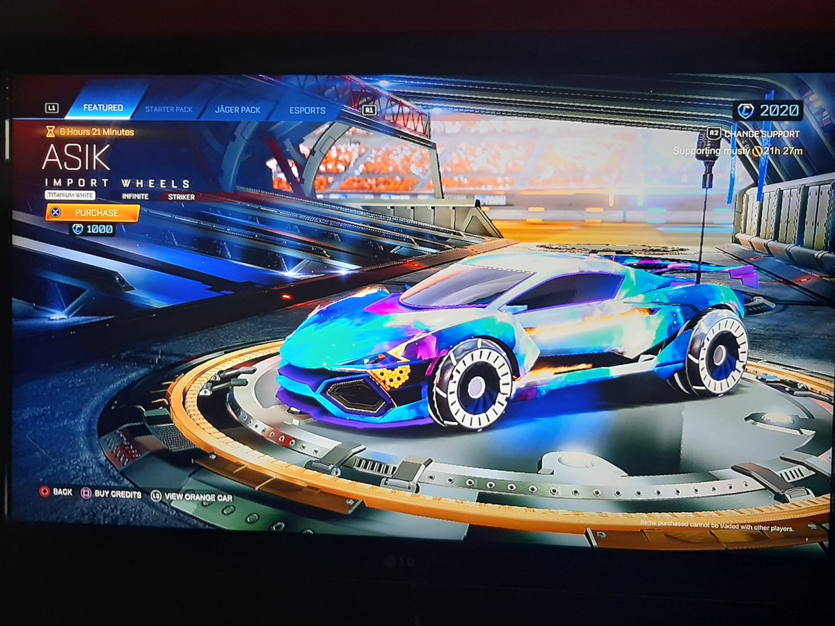 RocketShop_'s tweet photo. 11/1/21

FEATURED
Octane: Fancy Formal 100cr
Black Pyrros / 900cr

DAILT
Green Ouchie / 150cr
Orange Hexphase / 300cr
White-InfiniteStriker Asik / 1000cr
Grey Bomb Pole / 50cr
Lime XDevil Mk2 / 700cr
White Xdevil Mks: Cobra / 150cr https://t.co/Y5AhLtCDpw