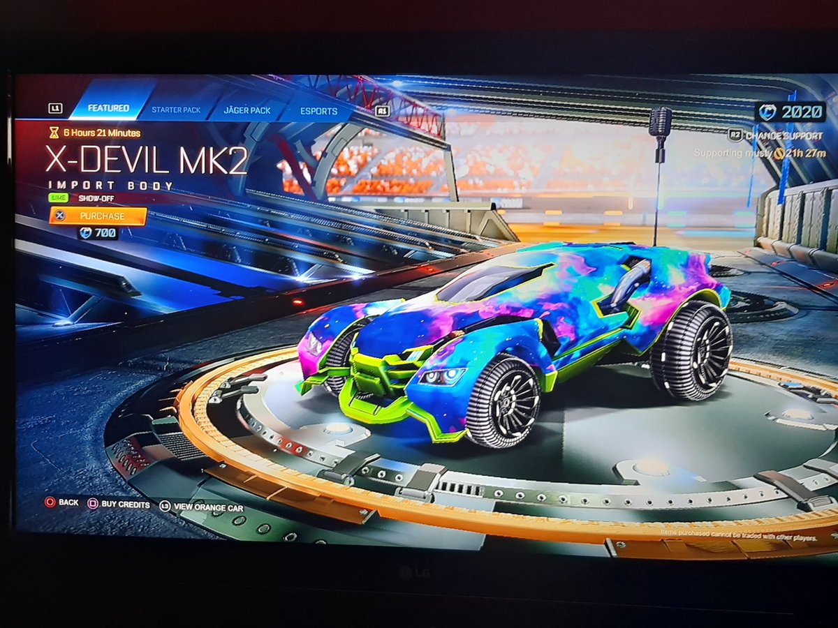 RocketShop_'s tweet photo. 11/1/21

FEATURED
Octane: Fancy Formal 100cr
Black Pyrros / 900cr

DAILT
Green Ouchie / 150cr
Orange Hexphase / 300cr
White-InfiniteStriker Asik / 1000cr
Grey Bomb Pole / 50cr
Lime XDevil Mk2 / 700cr
White Xdevil Mks: Cobra / 150cr https://t.co/Y5AhLtCDpw
