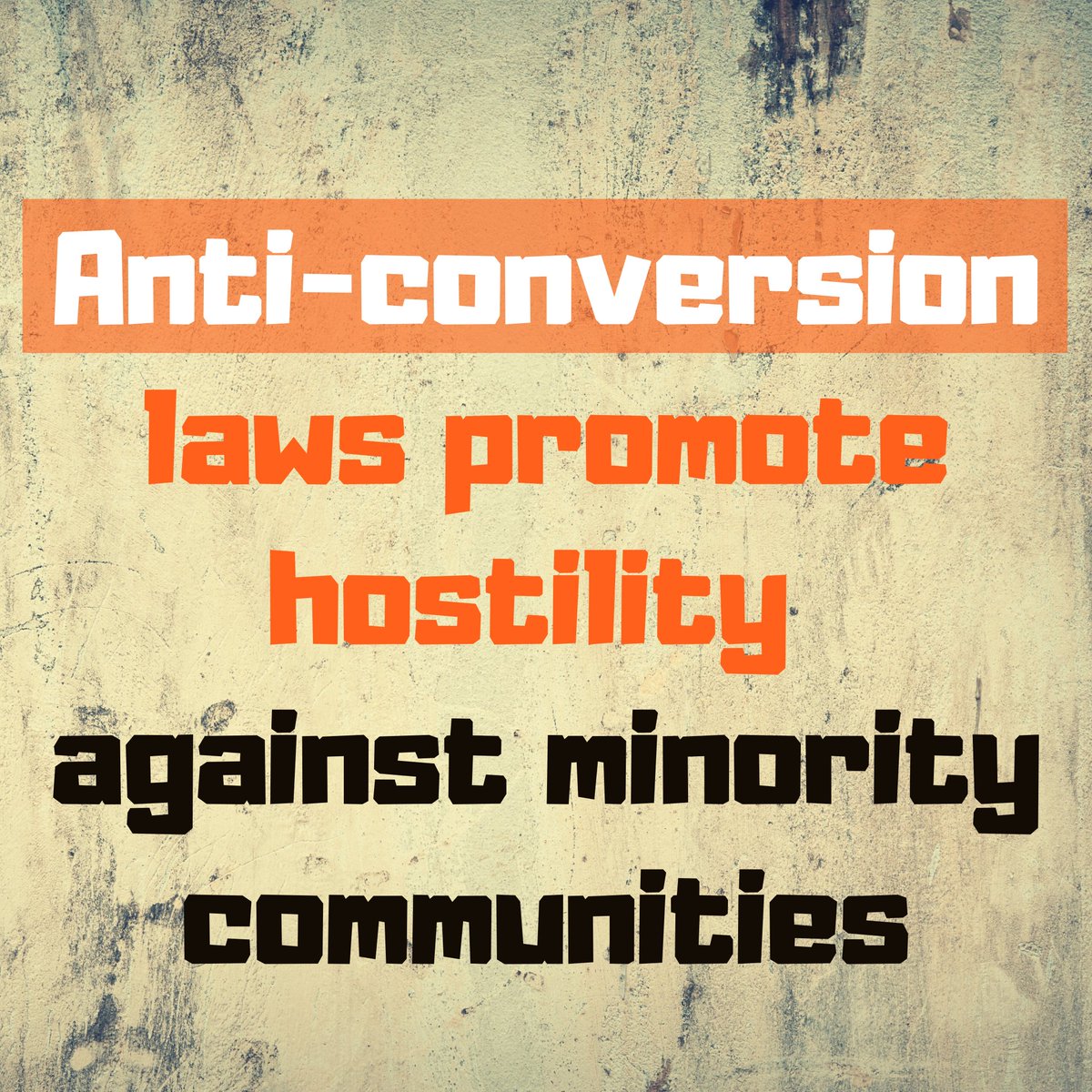 ConversionOK's tweet image. Besides, #AntiConversionLaws are political weapons meant to create an atmosphere of fear and suspicion against minority religious group. That&apos;s the only purpose they serve. #ConversionZindabad