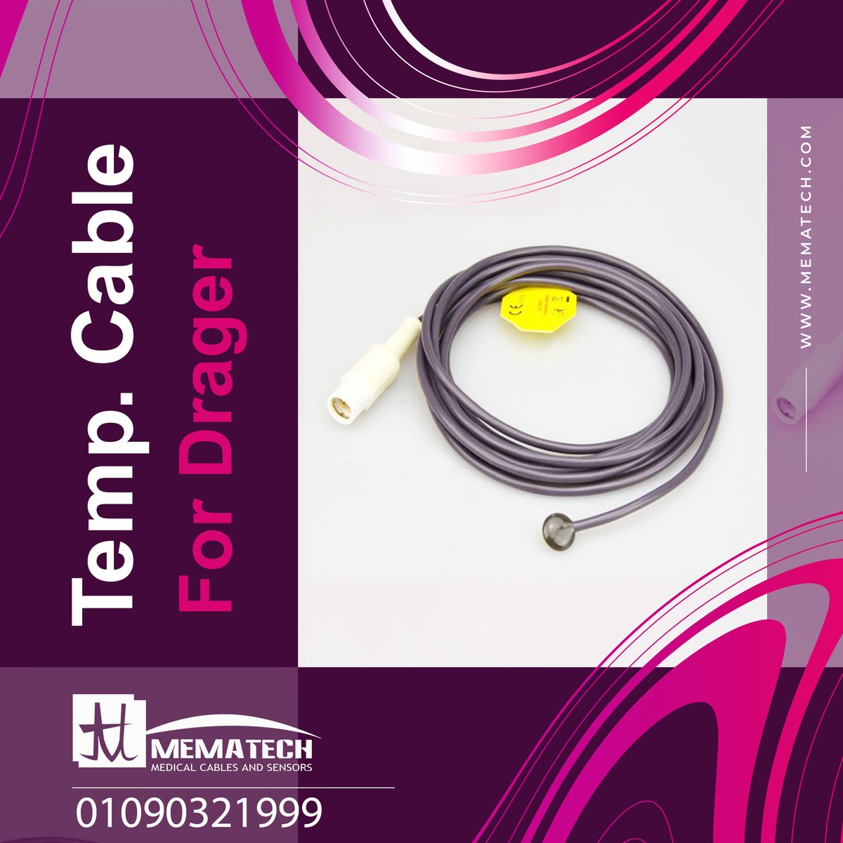 mema_tech's tweet image. Reusable Medical Temperature Probes👆
Compatible With Drager 🤩
كابل حرارة دريجر كبار  
 الأصلي من ميدلينك💯 
علشان تعرف معلومات أكتر زورو موقعنا علي
 mematech.com
العنوان :  ١٠ش بستان الفاضل - القصر العينى - القاهرة
📞 01090321999
 Facebook.com/mematech