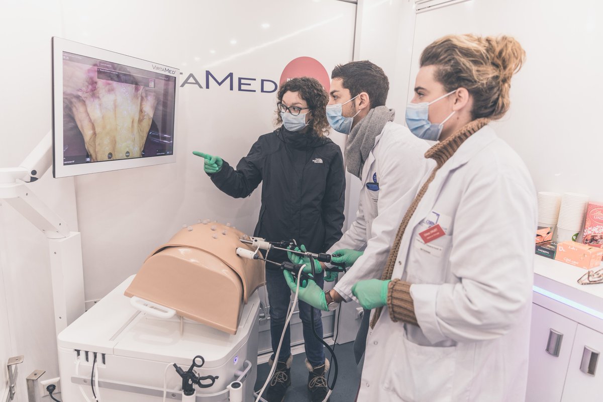VirtaMed's tweet image. #VirtaMedOnTour in Bordeaux
Our tour with the mobile simulation lab in 2021 is kicking off in Bordeaux. We&apos;re energized and ready for some intense #simulatortraining. See you! #medicalsimulation #VirtaMedEd #laparoscopy 
@StanInstitute