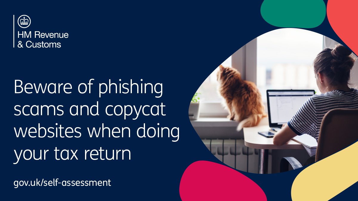 HMRCgovuk's tweet photo. We’re always detecting new tax scams. Beware of fraudsters offering ‘refunds’ or ‘rebates’ in the run up to the 31 January Self Assessment deadline. Find out how to report suspicious texts, emails or calls on https://t.co/oFsngOrqVM below:

https://t.co/s5JQXlwtdJ https://t.co/TsVIz2I13b