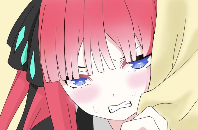 きむそらさんがTwitterに投稿した中野二乃(五等分の花嫁)のイラスト。