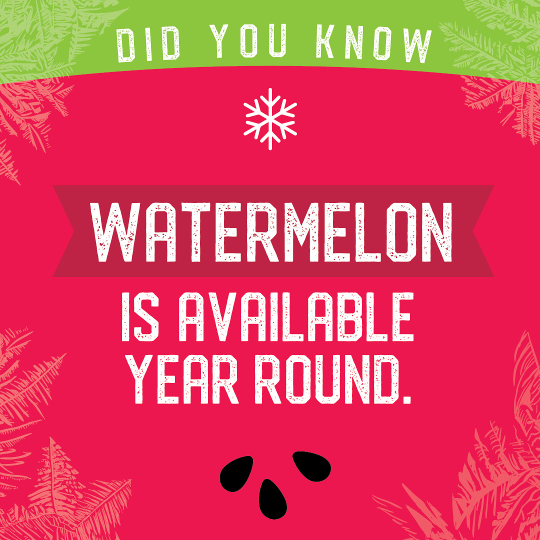 WatermelonBoard's tweet photo. Did you know. . . that watermelon is not just a summer fruit? From fresh cut to pickled rinds, watermelon is available year-round! #HowDoYouWintermelon https://t.co/9FK2fog08L