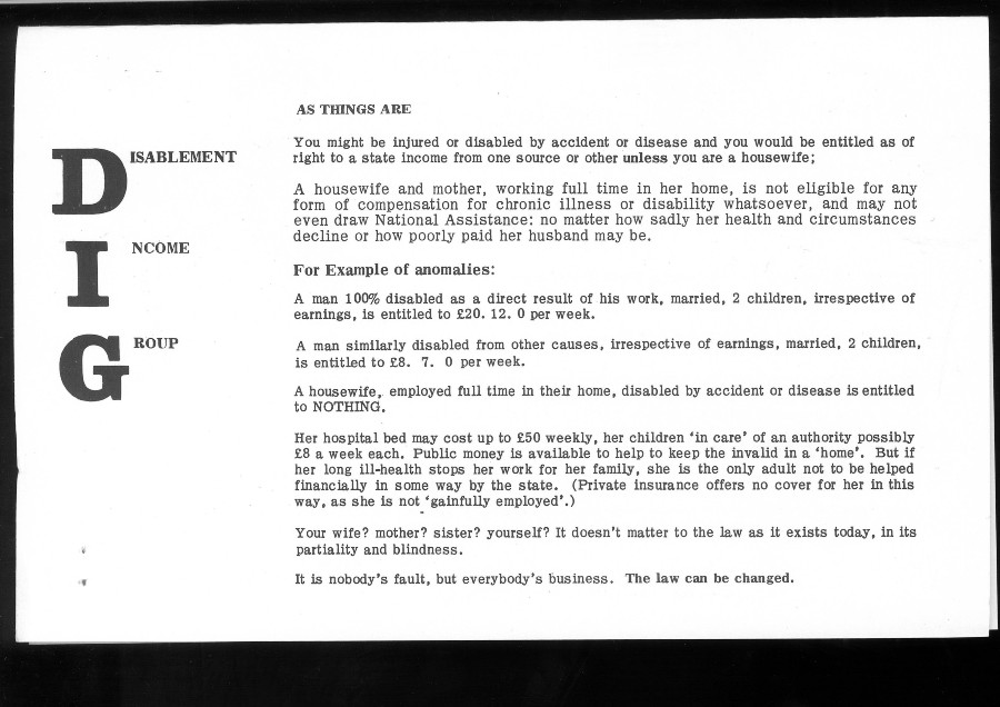 The activism of many disabled people, such as the Disablement Income Group (DIG), was crucial in influencing legislation. DIG was founded in 1965 by two pioneering disabled women: Megan Du Boison and Berit Moore #HeritageTreasure.
lse.ac.uk/library/whats-…