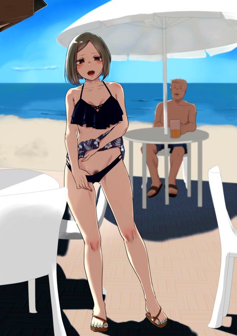 #くそ寒いので水着絵を貼る 