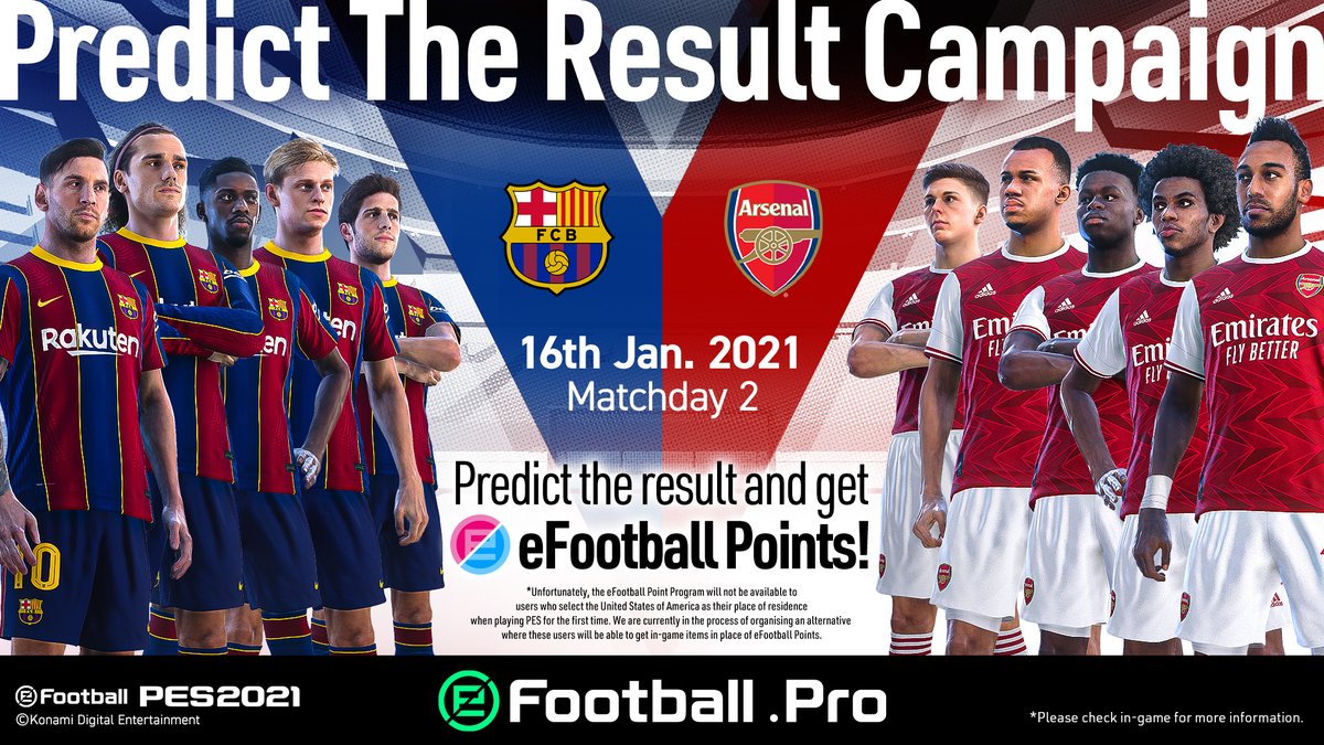 Efootball Pes On Twitter Participate In The Https T Co Wis46zinhc Result Prediction Campaign Now Guess The Final Result Of The Featured Match And Get 300 Efootball Points Https T Co Ht48xaecmi Pes2021 Efootballpro Https T Co Fplj9ung3s