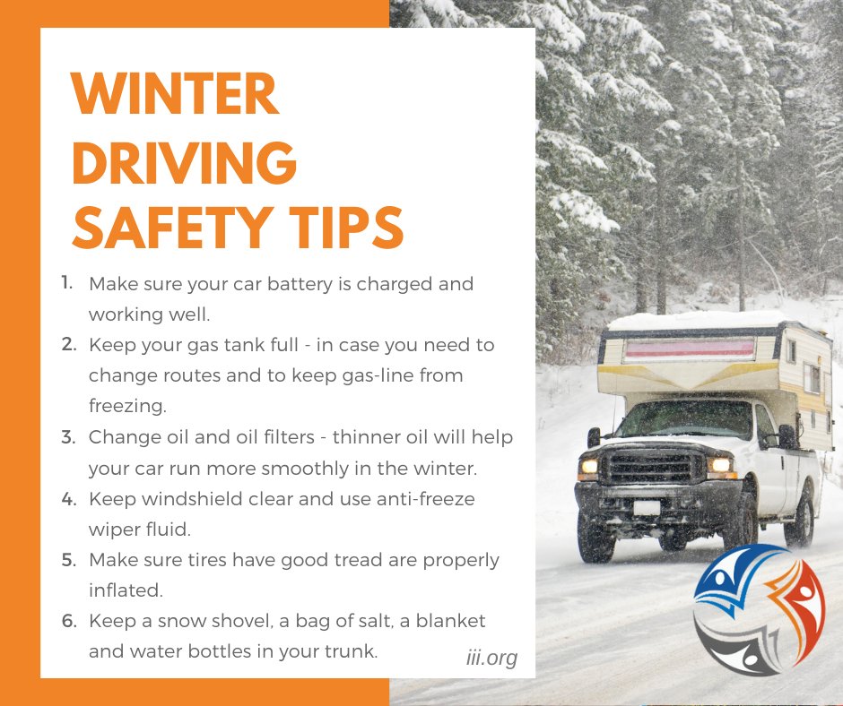 Driving in winter weather can be dangerous. Here are some tips to help you stay safe on the road.

And, as always, make sure you are properly covered!

#getTIA