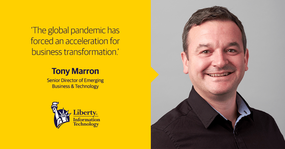 Liberty_IT's tweet photo. Hear from @tonymarron74 who spoke to @SyncNI about business transformation at Liberty IT https://t.co/jzcuvEhRVM - ideation, innovation and team synchronicity. https://t.co/VOZMcPzV2y