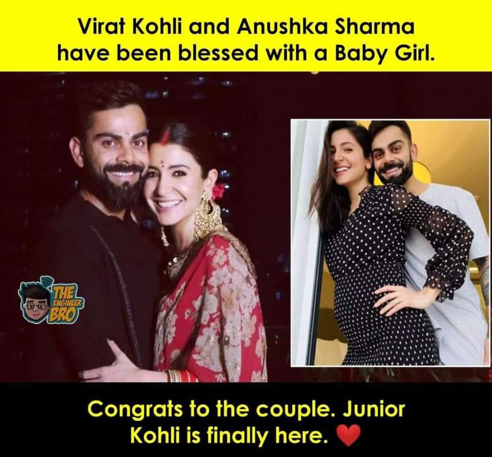 myser_mir's tweet photo. Congratulations #virushkababy https://t.co/GGeSuUXgpz