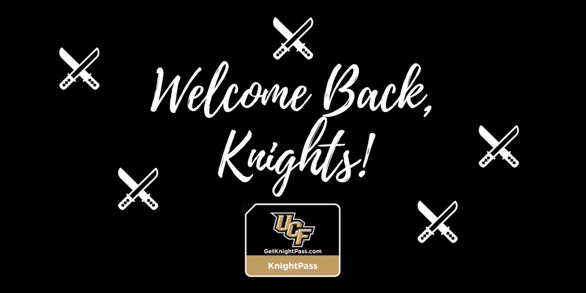 MyKnightPass's tweet image. Welcome Back, #KnightNation! ⚔️⚔️⚔️

Wishing everyone a successful #Spring2001 semester.

#GoKnights #WelcomeBackUCF #ChargeOn #ArmorUpKnights GetKnightPass.com