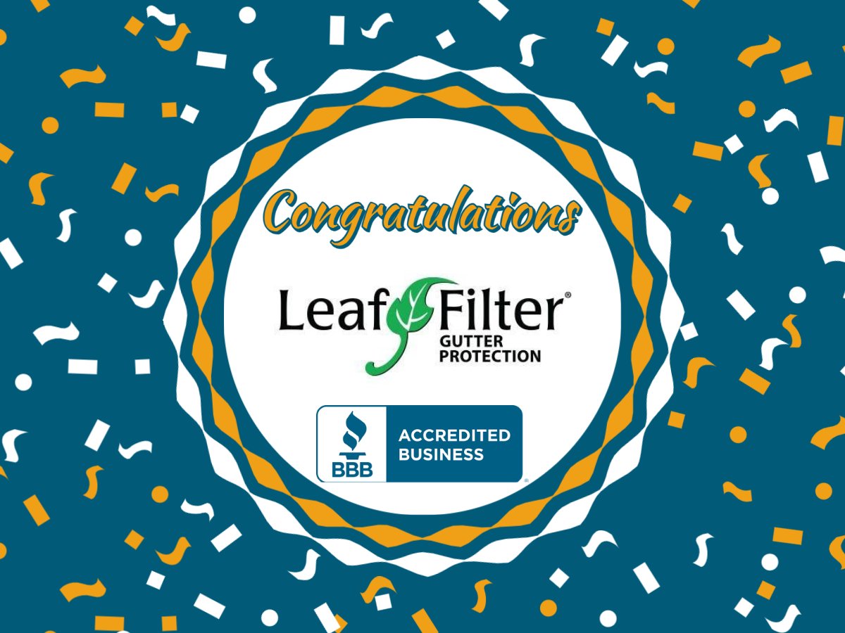BBBUpstateSC's tweet photo. Congratulations on your BBB Accreditation, LeafFilter Gutter Protection! You are now among those who can say they've #EarnedIT! #BBBAccreditedBusiness https://t.co/fMyHqnk02n