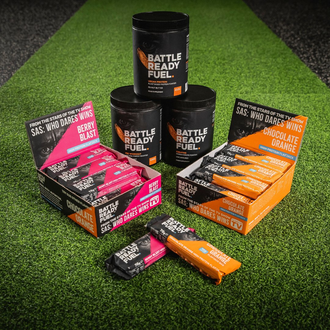 Often feel peckish in between meals? Our Battle Fuel flapjacks are stacked with 3 sources of protein, designed to deliver sustained energy until your next meal. 

Check out the @battlereadyfuel website today.

bit.ly/2J5FsX7