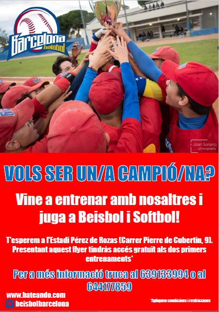 Esport a l'aire lliure. Esport a la Muntanya Olímpica de Montjüic <a href="/BCN_esports/">BCN Esports</a> <a href="/RFEBS/">RFE Béisbol y Sófbol</a> <a href="/FCBeisbolSofbol/">Beisbol i Softbol Catalunya ⚾️🥎</a>