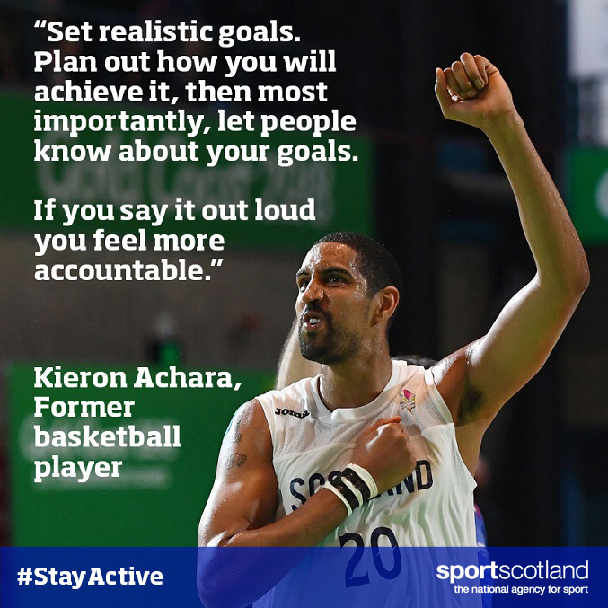 EMBRACING PHYSICAL ACTIVITY | This week some Scottish athletes will be sharing their top tips for getting/keeping active.

First up we have former <a href="/basketballscot/">basketballscotland</a> and <a href="/rocksglasgow/">Rocks Glasgow</a> player <a href="/KieronAchara/">Kieron Achara MBE</a>  

👇

#StayActive