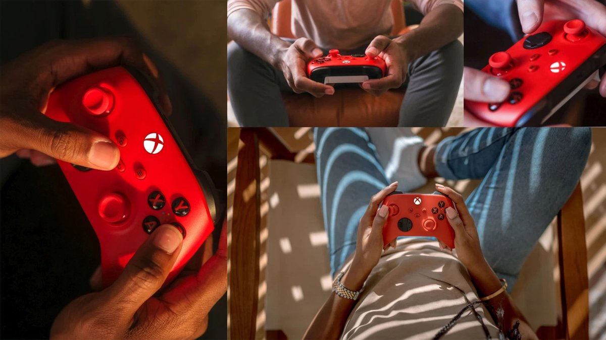 _XboxNews's tweet photo. Pulse Red.. it’s majestic. New Xbox Series controller available February 9th https://t.co/J9GECqutyU