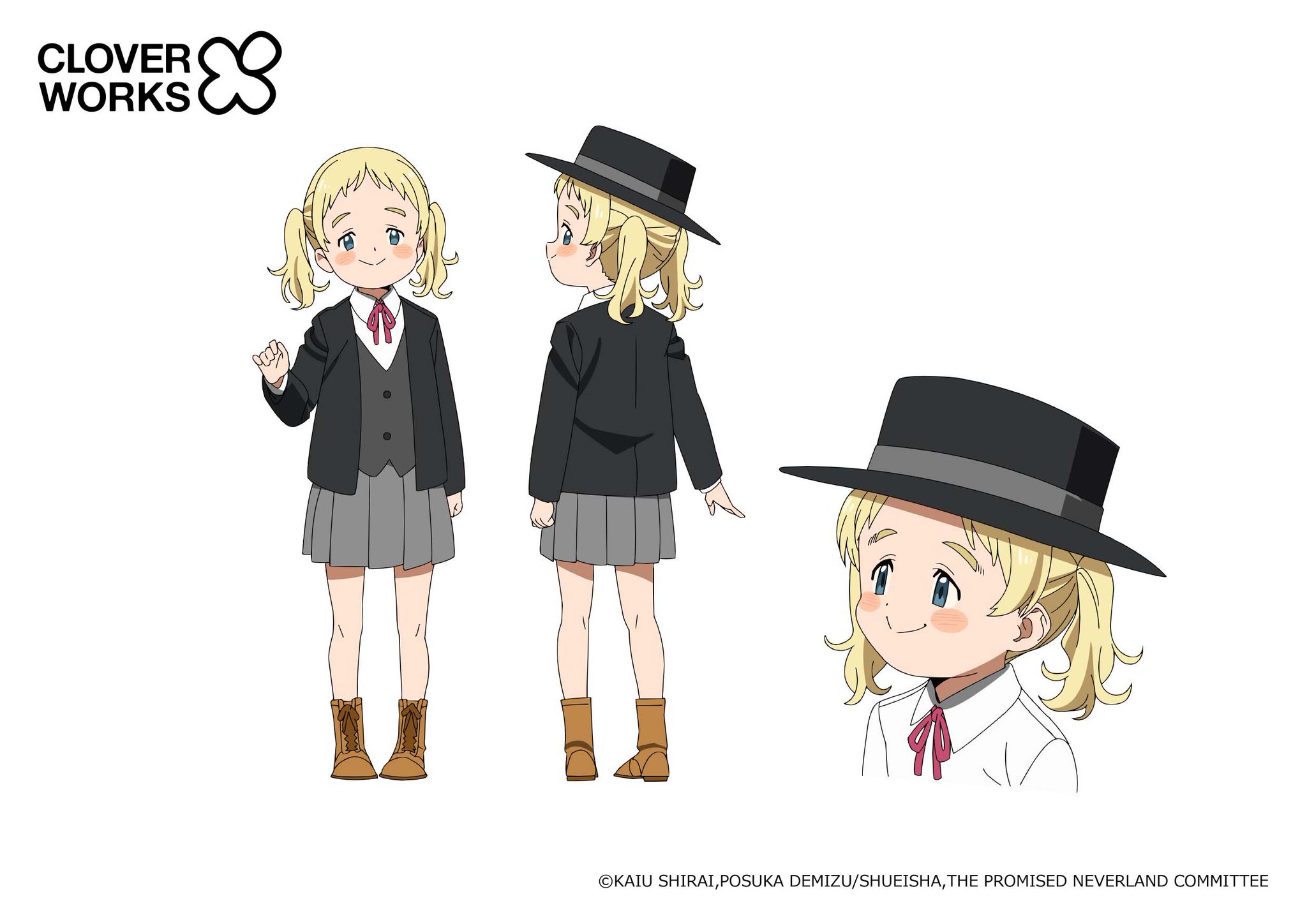 CloverWorks Global on X: Here are the character/expression designs for  Conny from The Promised Neverland Season 1. She is a gentle girl with a  big heart who dreams of becoming a mother