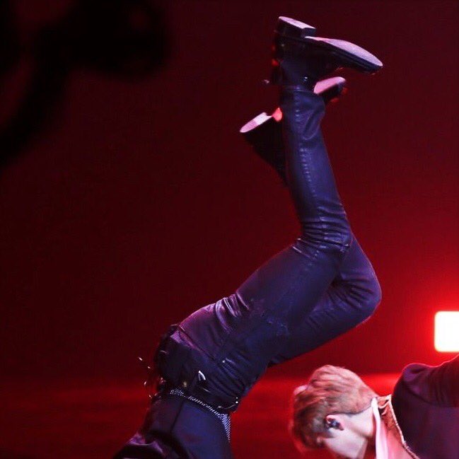 he's upside down slaying