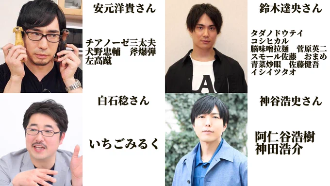 何故か同じ声がする声優 