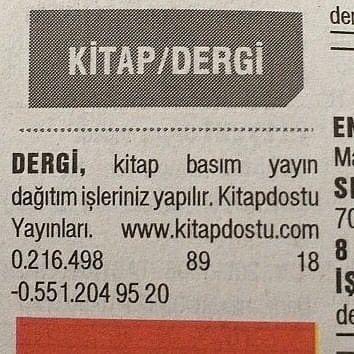 ErmanMehtap's tweet photo. Kardeşimin Kitapdostu Yayınevi’ne kitap yazmış bastırmayı düşünen herkesi bekleriz https://t.co/OmfgwGog6w
