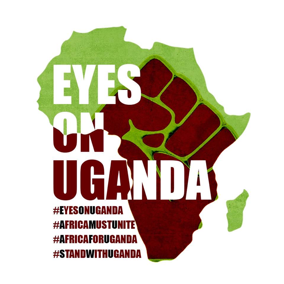 MarinaWrites's tweet photo. In solidarity with Ugandans, we demand respect for their human rights and their right to transparent, free, fair and peaceful elections. The Ugandan government must be held accountable for the intimidation, violence, arbitrary arrests and detentions of its citizens.#eyesonuganda https://t.co/eUiYGwPNq5