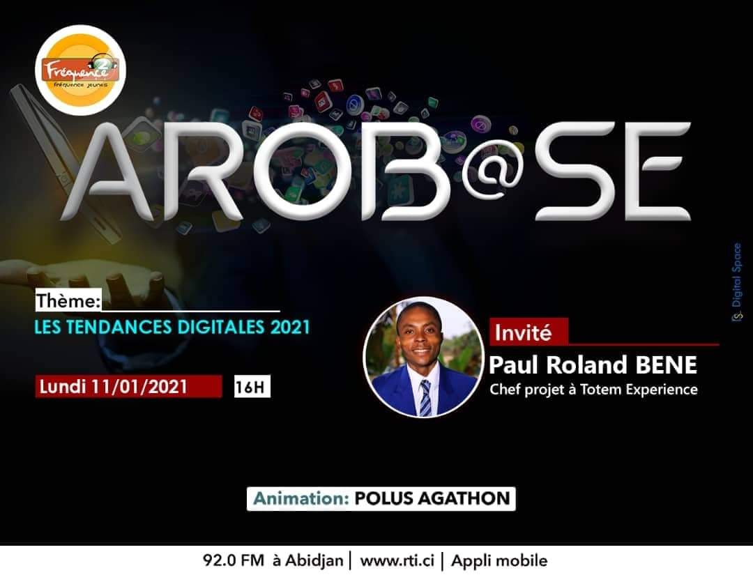 PaulRolandBene's tweet photo. Commençons ensemble 2021 digitalement parlant... RDV à 16h00 GMT sur les ondes de la radio branchée @FREQUENCE2_CIV , canal 92.0

Je serai en compagnie de mon très cher frère @SuperPolus pour essayer de souligner les tendances du Digital en 2021. #socialmedia #Paultalk #Digital https://t.co/gZqPMNFu6j