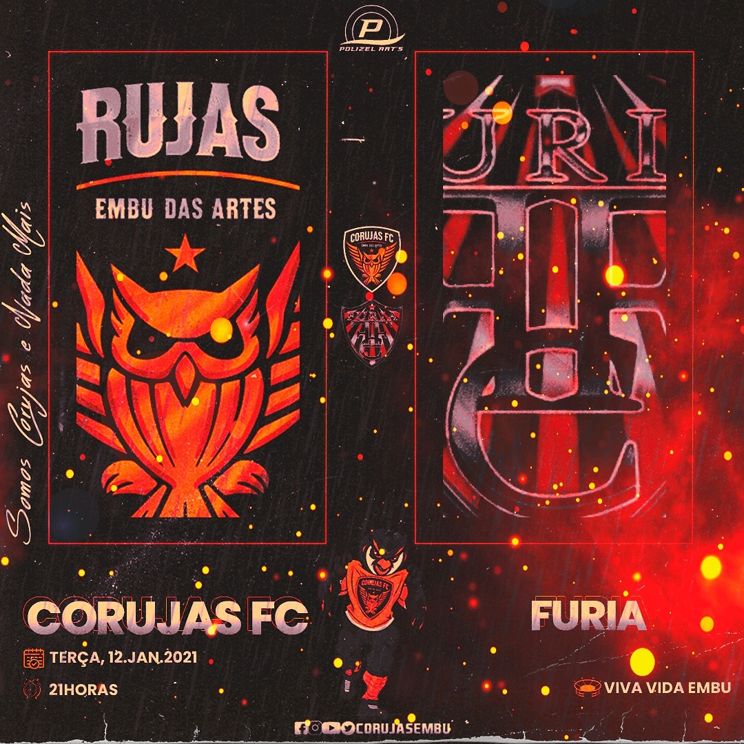CorujasEmbu's tweet photo. AMANHÃ TEM AURINEGROS. 🦉
Amanhã iremos enfrentar a forte equipe do Fúria! Que sejam dois grandes jogos, e que possamos sair com as vitórias.
#somoscorujas #corujas #aurinegrosdoembu #owls #owl #polizelarts #soccer #football #futebol #society #fut7 #lazer #varzea #vemprofut https://t.co/7U7BwbWs2l