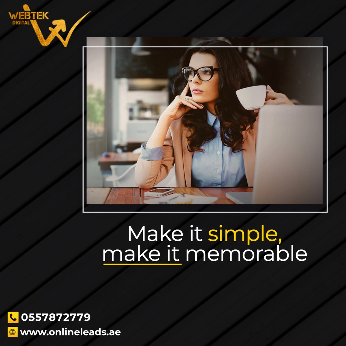 WebTekDigital's tweet image. The memorable and simple ones are what engages your potential audiences.

#webtekdigital #digitalagency #digitaluae #digitalmediadubai