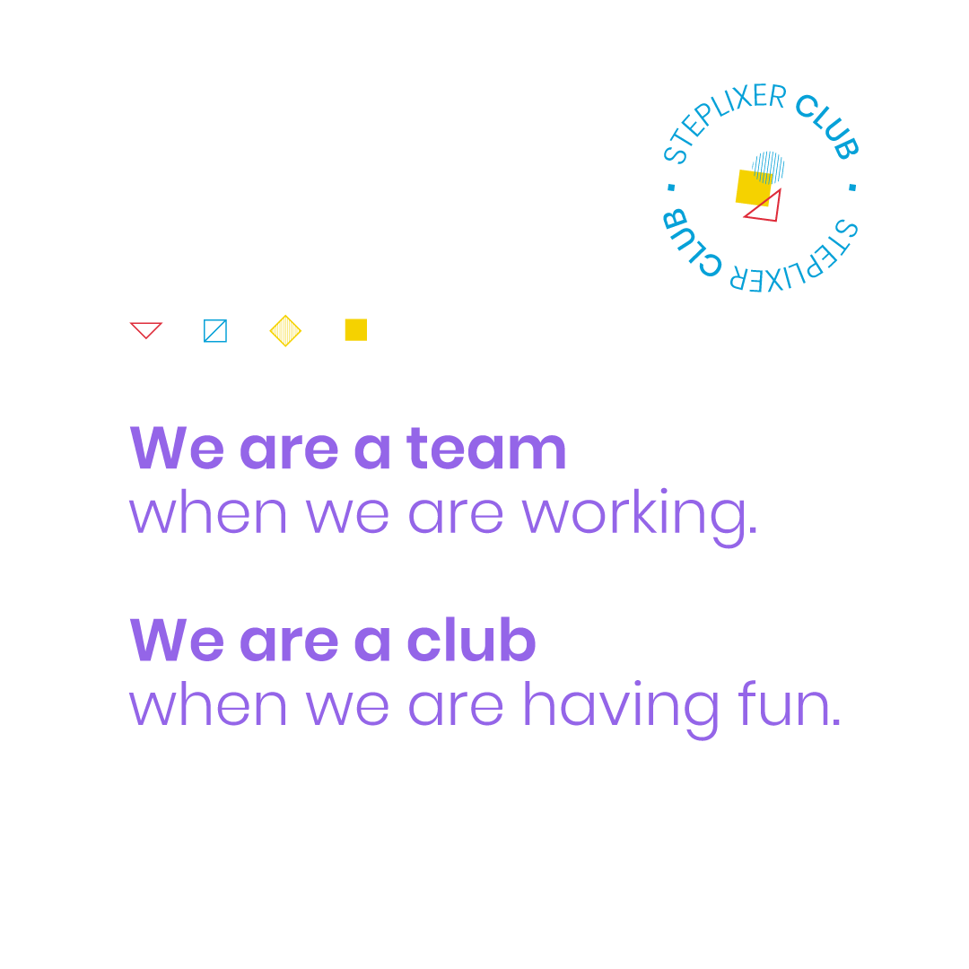 wearesteplix's tweet photo. We are a team when we are working.👩‍💻🤓😇
⠀⠀⠀⠀⠀⠀⠀⠀⠀
We are a club when we are having fun.🤪🙃🏓🏀
⠀⠀⠀⠀⠀⠀⠀⠀⠀
#SteplixersClub 🔹🟡🔺

#Teambuilddd #teamwork #happyplacetowork https://t.co/bzKkOhX8AV