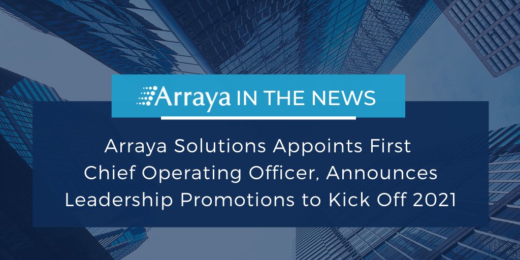 ArrayaJoe's tweet image. A huge round of congratulations are in order for Thomas York, Erin Steinmetz and Melina Anthony for their recent promotions! Learn all about their new roles here: ow.ly/s9bh50D5d5T #ThomasRocks #ErinRocks #MelinaRocks #ArrayaRocks