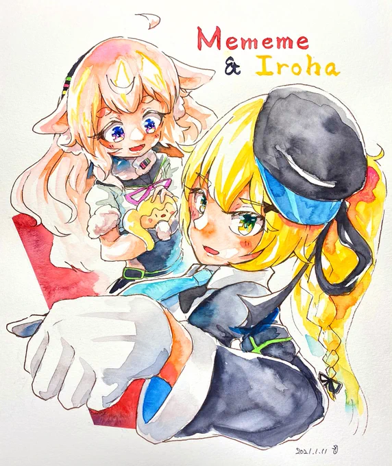 #いろは絵馬 #めめアート 