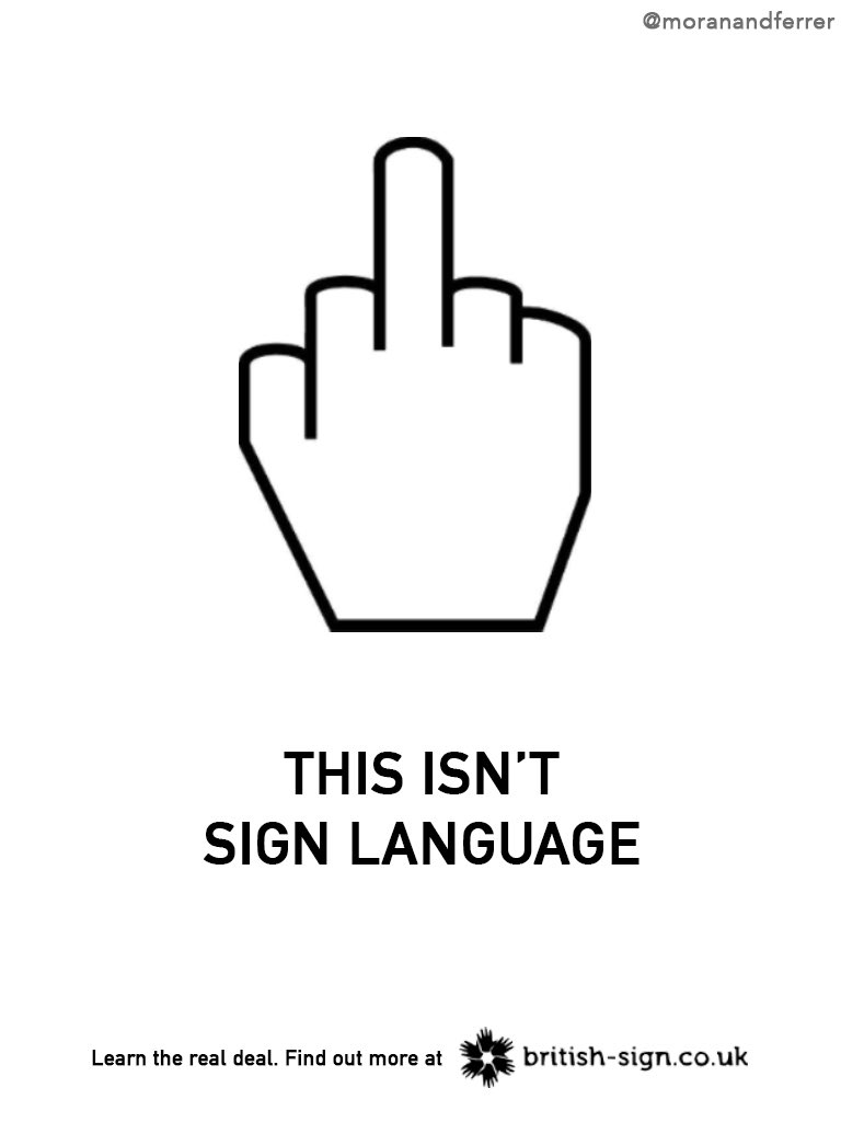 moranandferrer's tweet photo. One Minute Brief of the Day:
Advertise #SignLanguage 

@OneMinuteBriefs https://t.co/Eh6eqE37DC
