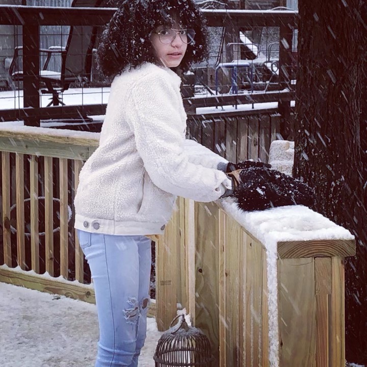 Snow! #biracial #pretty #clothing #elysian #handcrafted #mcmlxxxi #elysiandoll #snow #snowday #SnowDay2021 #doll #nature #NaturePhotography #natural #naturalhair #kidmodel #goofykid #lovelysoul #SnowMan #naturemodel #gotmodels #snowintexas #glasses #diva #staytuned