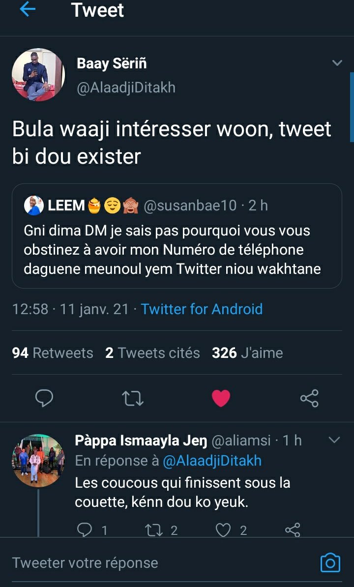 KaraMbene's tweet photo. Li ray nama aka meune tontou🤣🤣🤣
Grand bi @AlaadjiDitakh https://t.co/FvntNFbOZs