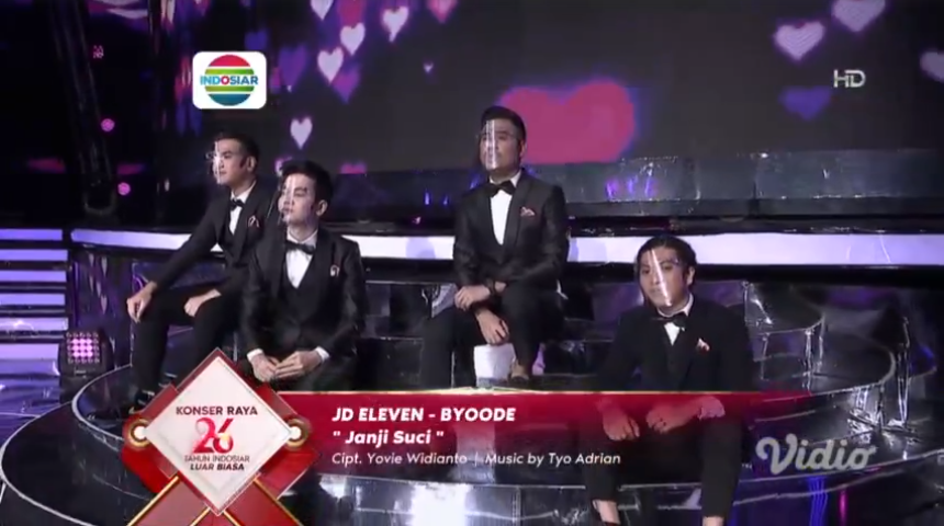 Indosiar's tweet photo. Gemes banget kolaborasinya JD Eleven dan Byoode ini, kalian setuju?
#KonserRaya26Indosiar
#Indosiar26ether https://t.co/MWA0g7Mlcu