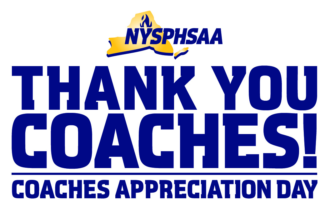 NYSPHSAA's tweet photo. Just a reminder that Coaches Appreciation Day(s) for winter sports are this Tuesday through Thursday. Say thanks to a coach that has made a difference in your life. Share a photo, send a email, send a text or just say Thanks! Use the #NYSPHSAACoachesDay https://t.co/sWYa1I3BOW