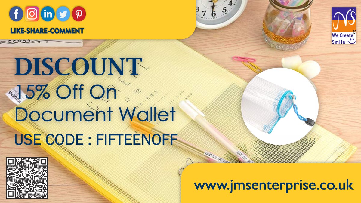 JMSMedia1's tweet photo. Organise your Documents with these Mesh Document Folders 
Visit our Website Now.. https://t.co/M7KbyKAwRX
#organise #documents #carryfolders #wallet #folder #essential #office #stationery #sale https://t.co/SBxn3sKmOm