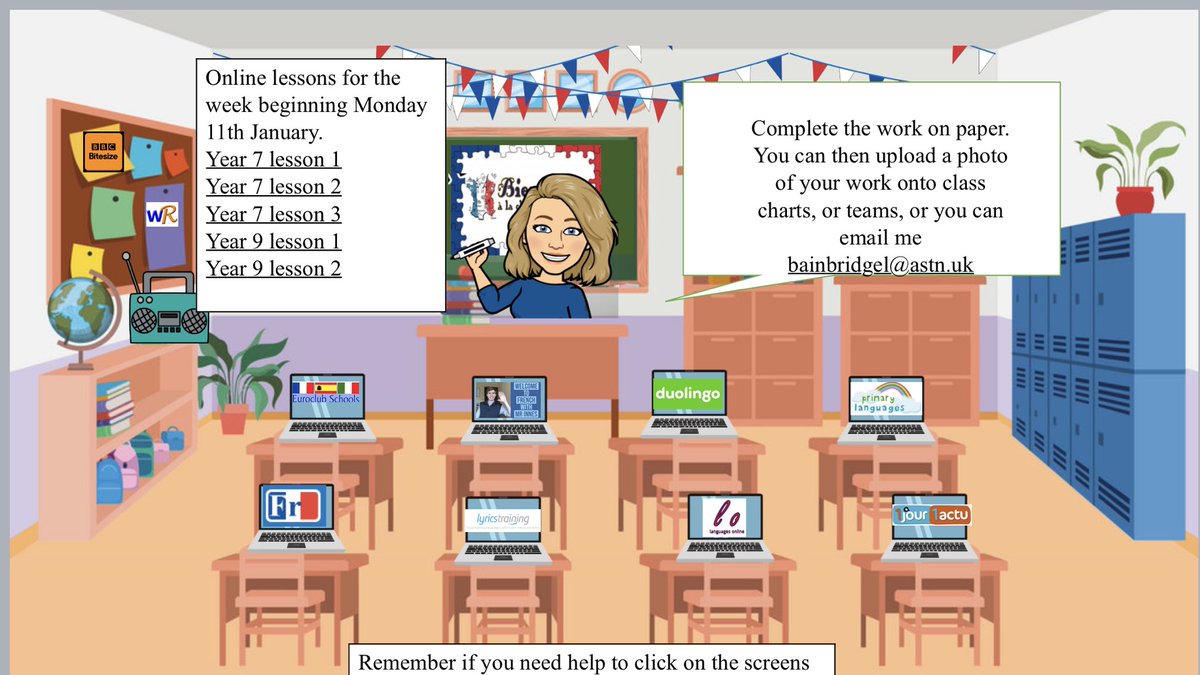 StNicksMFL's tweet photo. Keep up the good work French students accessing Mrs Bainbridge’s  virtual classroom to complete online lessons !! Bien fait ! https://t.co/Odv8XDCutP