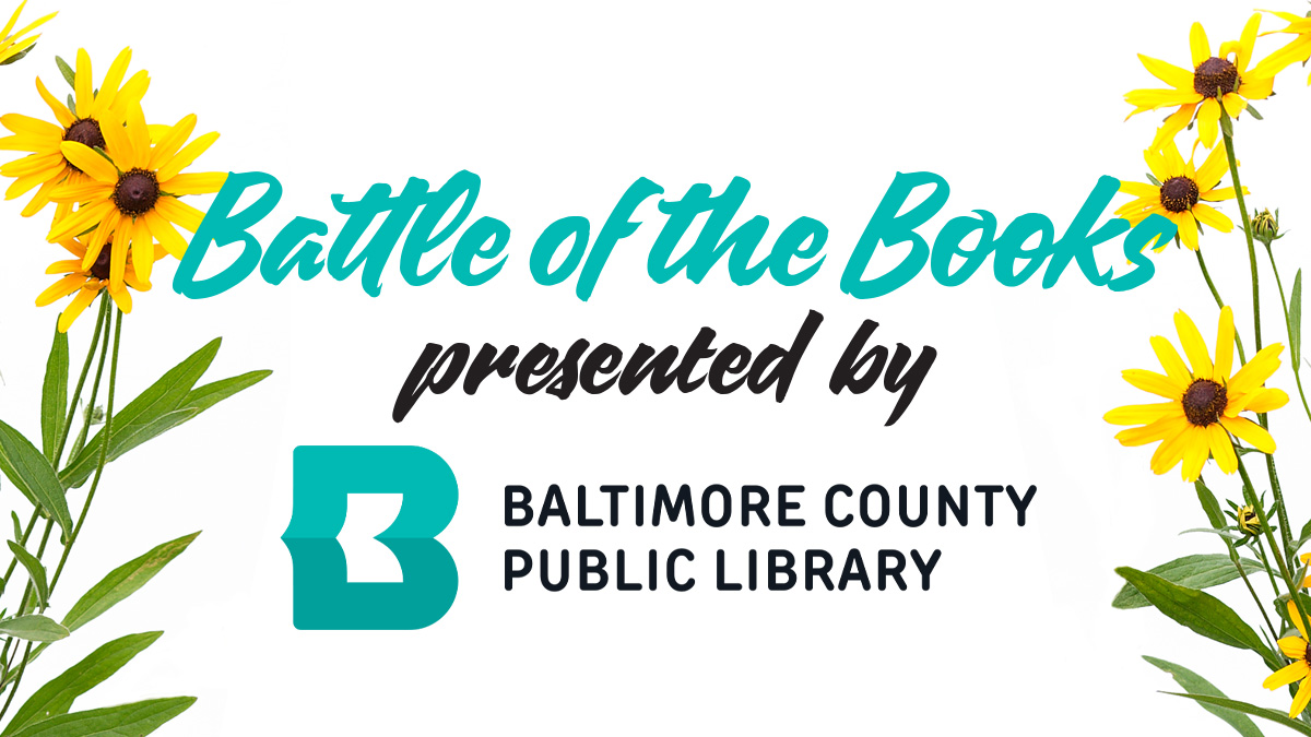 Announcement: Battle of the Books is baaaaaack! Baltimore County kids in grades 4 through 8 are invited to participate in our most exciting yearly reading competition. 
***
Thursday's info session: bit.ly/2XuQuJs
Full Battle of the Books details: bit.ly/2Xx6g6K