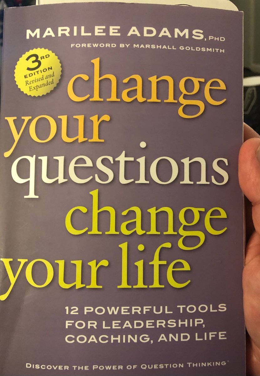 BigDifference's tweet photo. Thanks to my mentor Guy Clumpner @HOLT_CAT for introducing me to this great book, about the importance of asking [internal &amp; external] questions &amp; its impact on personal and professional development. 
#leadership #selfdevelopment
#ChangeYourQuestions #ChangeYourLife @marileeadams https://t.co/2rjmFOxMxT
